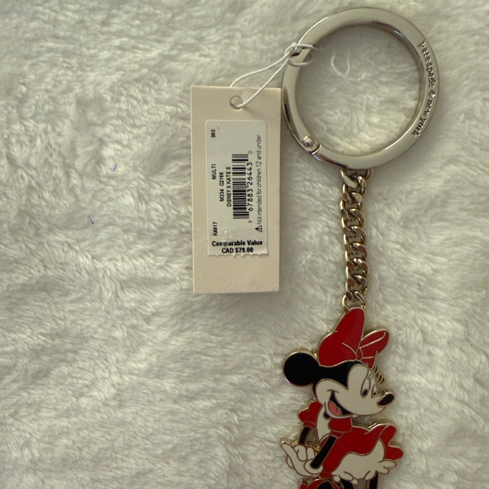 NWT Disney Minnie Mouse Keychain Bag Charm Collectible Kate Spade - Picture 5 of 7